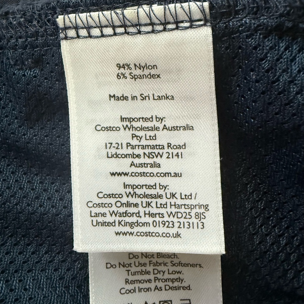 Eddie Bauer Dark Blue Trousers Cropped Pants Navy Sz 16 - Picture 9 of 9